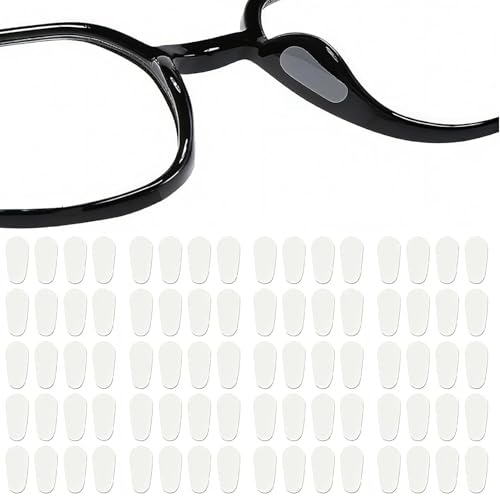 FENGCHUANG 40 Pairs Forme de Larme Plaquettes de nez Plaquettes de Nez en Silicone Adhésif Anti Glisse Lunettes pour Lunettes de Lunettes de Soleil Spectacles...