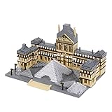 LULUFUN ルーヴル美術館 マイクロブロック ブロックセット おもちゃ Musée du Louvre 美術館 博物館 建物 子供 大人 ギフト 誕生日 クリスマス プレゼント（3377 PCS)