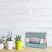 Barnyard Designs Rustic Wood Picture Frame – Farmhouse or Coastal Beach Distressed Wooden Photo Frame, White/Turquoise (4