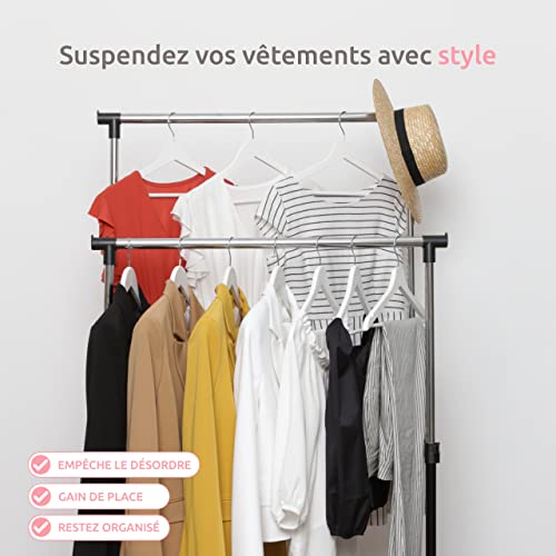 Rack à vêtements ZEPH Compactor pour optimiser un petit dressing ou chambre