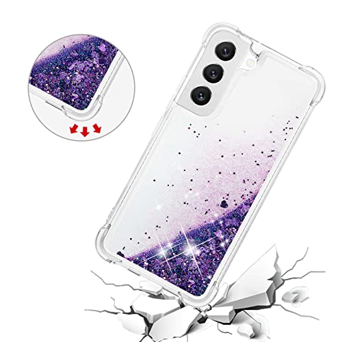 Coque paillettes Samsung S23 Plus transparente liquide girly - 5