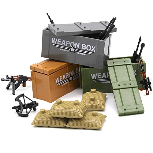 Feleph Weapon Pack Military Army Ww2 Toys For Soldier Figures, Swat Team Gear Set For Boys, Battle Building Blocks Bricks Compatible With Major Brand #TOP4