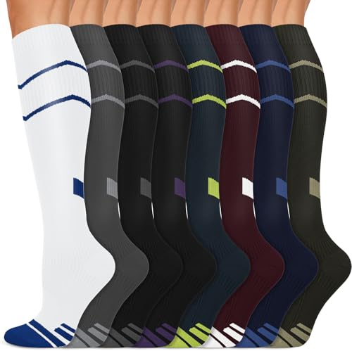 Iseasoo Copper Compression Socks 8 Pairs