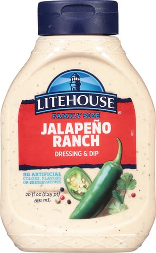 Litehouse Jalapeno Ranch Dressing, 20 oz Squeeze Bottle