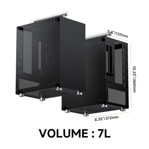 Caja PC compacta compatible con GPU de 206mm y disipador de 70mm 6