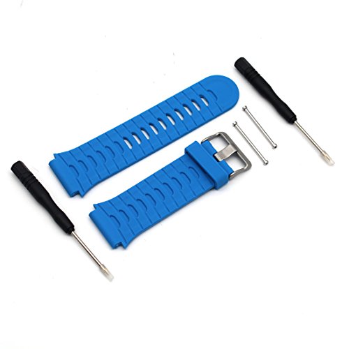 MOTONG Garmin Forerunner 920XT Replacement Band - MOTONG Silicone Strap Replacement Band for Garmin Forerunner 920XT (Silicone Blue)