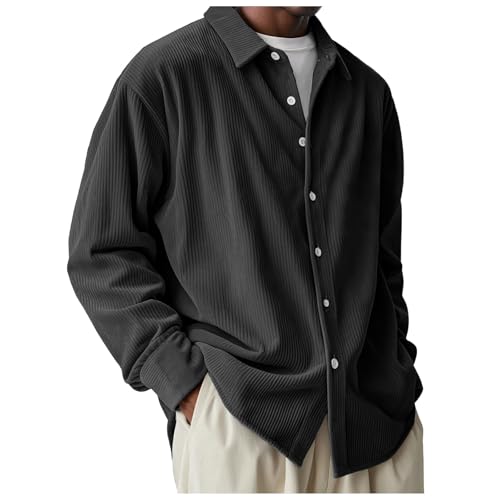 Chemise en velours côtelé homme veste cargo décontractée automne hiver