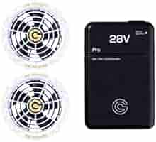 長信ジャパン　空調服用　28V GB-POWERファンバッテリーセット　Sピンク Amazon | GB-POWER 長信ジャパン バッテリーファンセット【 24V