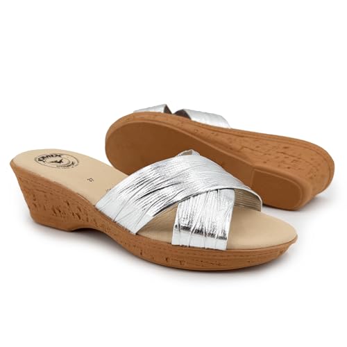 JOMIX Ciabatte Donna Zeppa Estive Comode Memory Made in Italy