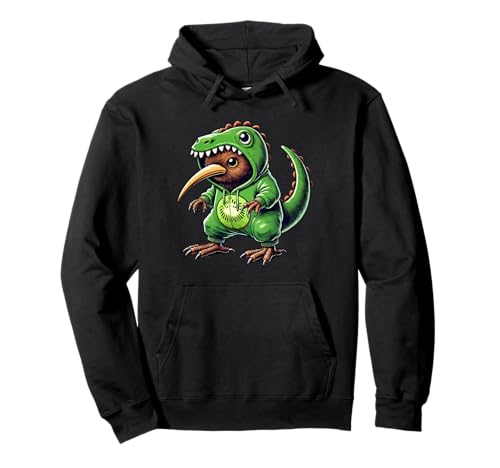 Costume d'oiseau Kiwi portant un dinosaure T-Rex Sweat à Capuche