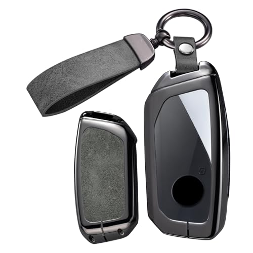 Coque de clé de voiture BMW antichoc, protège-clé en métal contre les chutes