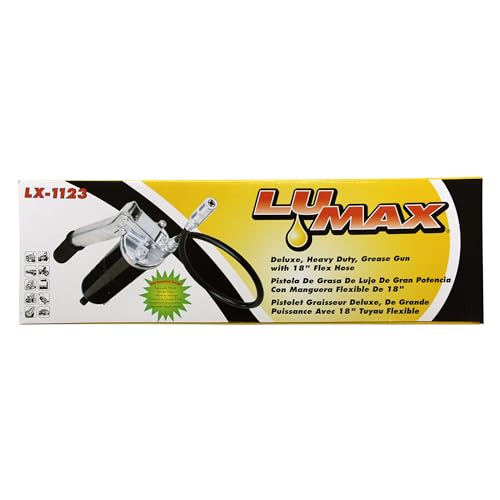 Lumax LX-1123 Black Heavy Duty Deluxe Lever Grease Gun thumb #1