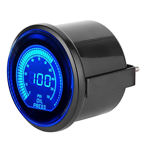 Manomètre d'huile 52mm 150 Psi Akozon avec capteur de pression écran LED voiture 12V