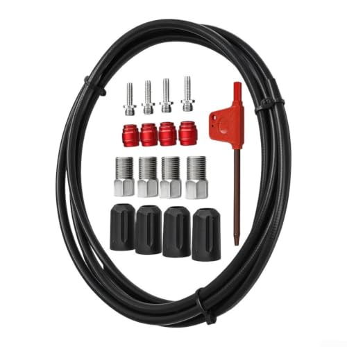 Image of Metal Bike Brake Hose 2.5m Quick-Release Fitting(Pipe+Cover+Ring)