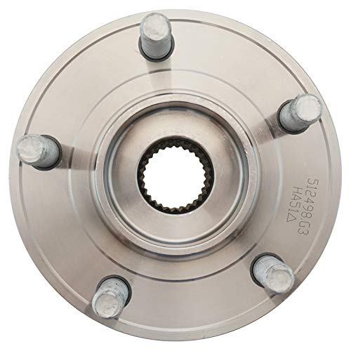 Image of TRQ Front and Rear Wheel Bearing and Hub Assembly Set 2 Piece Compatible with 13-16 Ford Fusion 13-18 Fusion AWD 19-20 SSV Plug-in Hybrid 19-20 Police Responder Hybrid 13-16 Lincoln MKZ 13-15 MKZ AWD