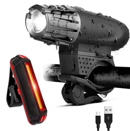 UWILE Ultra Bright Bike Lights for Night Riding Rechargeable Led