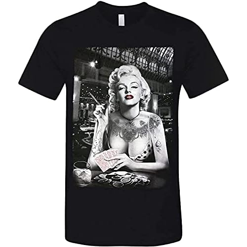 NICHIYOBI Marilyn Monroe - Camiseta unisex con impresión 3D de verano, cuello redondo, para hombre, deporte, ocio, manga corta, fitness, exterior