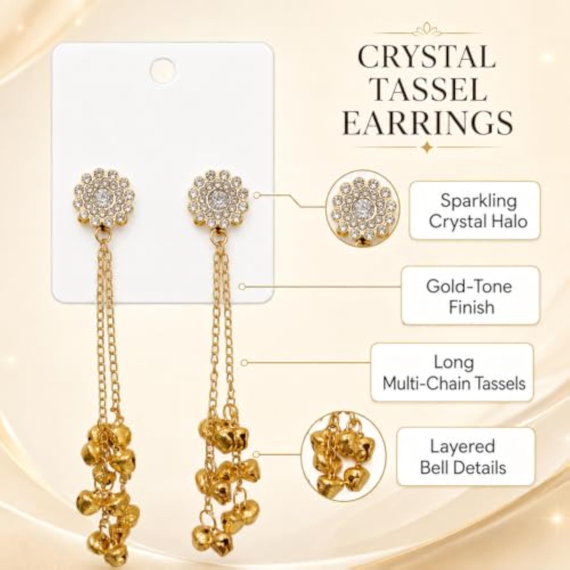 2Pair Kashmiri Jhumka Earrings Set, Pearl & Crystal Designs