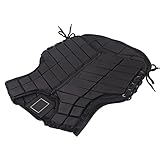 AMONIDA Chaleco Ecuestre, Chaleco de Armadura de una Pieza, para Montar con Capa Exterior de Nailon y Espuma Anticompresión, Diseño de Contorno Curvo para una Protección Cómoda, Ideal para Jinetes (S)