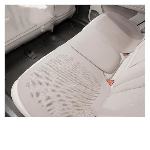 Couverture siège voiture cuir haut de gamme perforé blanc pour intérieur automobile chic
