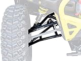 SuperATV Arched 2' Forward Offset A Arms for 2018+ Can-Am Defender HD 10 - See Fitment for Compatible sub-Models | Black | Run up to 34' Tires