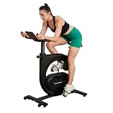 GarveeLife Stationary Bikes for Home, Electromagnetic Control Exercise Bike, Indoor Cycling Bike with Shuttle Smart Knob, Magnetic Resistance/Brake Pad, Low Noise with App, Upgraded Version Seat