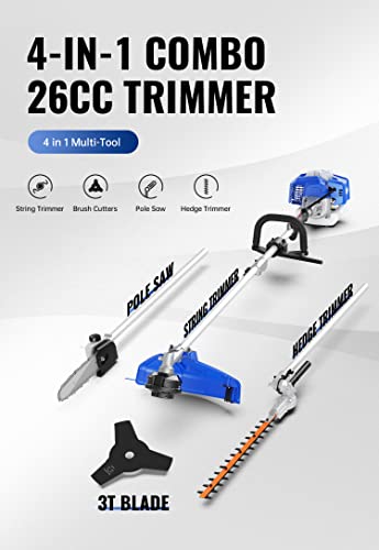 Wild Badger Power WBMT26P 26Cc Weed Wacker Gas Powered, String Trimmer/Edger thumb #1