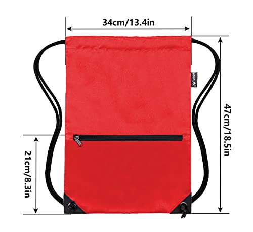 Image of HOLYLUCK Drawstring Backpack Bag Sport Gym Sackpack