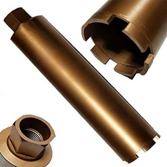 MTP 3” 76mm Wet Diamond Core Drill Bit for Concrete 1-1/4" -7 Thread 15.5 Dept Drill Granite Masonry Plumber