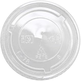 Karat C-KC78TS 78mm Diameter 8 oz 10 oz PET Flat Lids (Case of 1000)