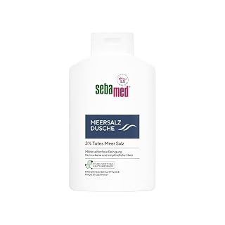 SEBAMED Meersalz Dusche 400 ml, Duschgel für Männer und Frauen, mit original totem Meersalz, seifenfreie Reinigung für empfindliche und trockene Haut - Amazon product rated Grade A