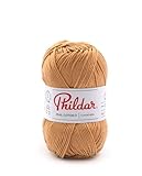 Phildar - Pelote de Laine Phil Coton 3 - Laine à Tricoter - 100% COTON - Aiguille n°3 - Couleur CEREALE