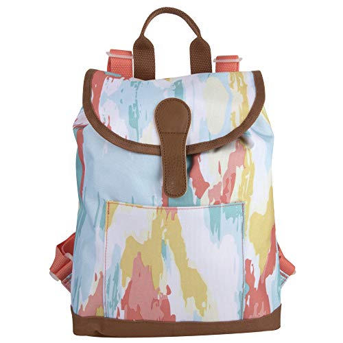 Emma & Chloe Top Loading Backpack Canvas Mini Bucket Backpack Purse For Women For Travel, Work With Reinforced Bottom (Tie Dyed) #TOP5