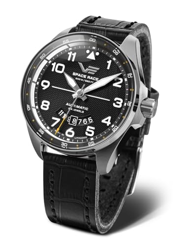 Vostok Europe Space Race Herrenuhr Automatik mit Lederband 20 ATM Datum 325A745