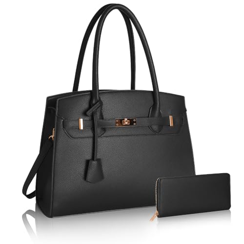 Designer Classic Top Handbags For women, Shoulder Purses For Ladies, Adjustable Strap Work Satchel with Wallet