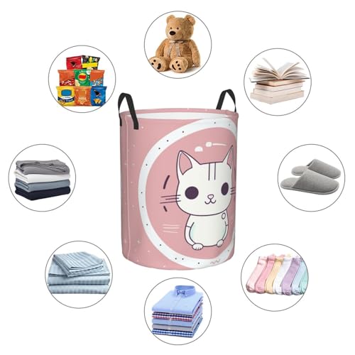 Grand panier à linge imperméable chat pliable pour chambre
