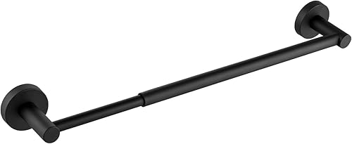 Beati Faucet Toallero de mano de 16 pulgadas para baño y cocina, montaje en pared SUS304 acero inoxidable negro mate, BFTH016-BL