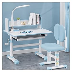 Bureau met plank Studiebalie Kinderbureau en stoel Set Multifunctionele kinderen huishoudelijke bureaus en stoelen Basisschoolstudenten kunnen schrijftafelstudie tillen witte computer bureau