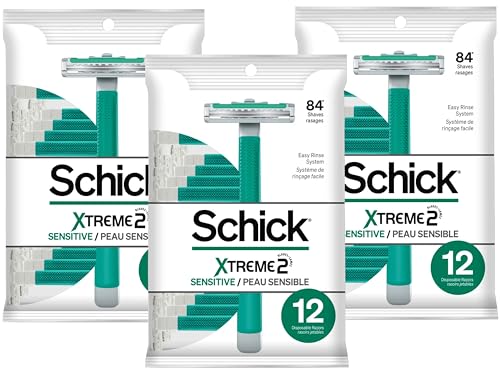 Rasoir jetable Schick St2 Sensitive pour homme pack de 36 pièces
