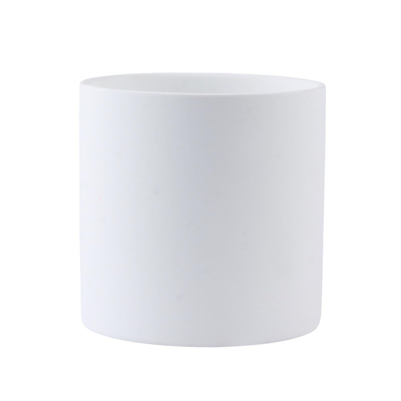 L8p2B5s7 Garden Pots Plant PotsSimple Colorful CeramicFlower Pots Succulent Garden DecorationPlanters Solid Color Home DecorDecorative(White,13x13x13cm)