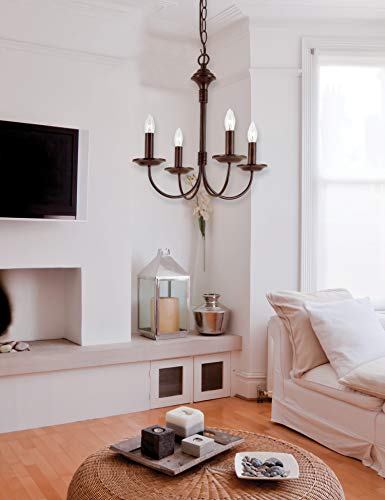 Bel Air Lighting Tg9014 Rob Traditional Four Chandelier Outdoor-Post-Lights, Bronze/Dark #TOP1