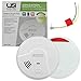 USI Electric 5304 Hardwired Ionization Smoke and Fire Alarm with Battery Backup 2-Pack