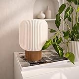 lampe chevet scandinave leroy merlin [Éclairage chaleureux et homogène] : l’abat-jour en PLA blanc diffuse une lumière douce, idéale pour créer une ambiance cosy sur une table de chevet, une console ou une étagère décorative.