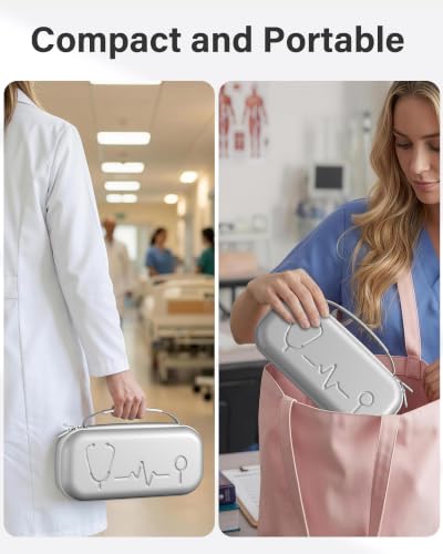 Image of ProCase Stethoscope Case for 3M Littmann Classic III & Cardiology IV -Silvergrey