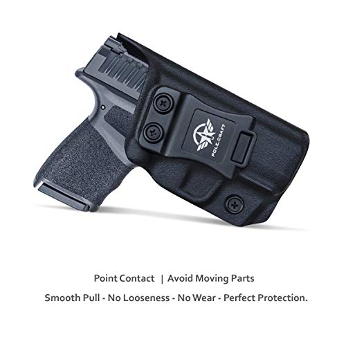 Springfield Hellcat Holster IWB Kydex Holster Custom Fit: Springfield Armory Hellcat - Inside Waistband Concealed Carry - Cover Mag-Button - Widened Entrance - No Wear, No Jitter