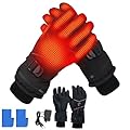 Heated Gloves,Heated Ski Gloves for Men Women,3 Heating Levels – Hand Warming Winter Gloves for Skiing