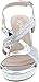 Forever Happy-09 Women's Glitter Strappy Wrapped Wedge Heel Platform Sandals,Silver,6.5