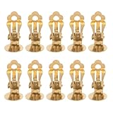 SUPVOX 10 cierres de clip para pendientes - Clips de acero inoxidable sin perforar con bandeja redonda y plana - Convertidores de pendientes fáciles de abrir para hacer joyas DIY