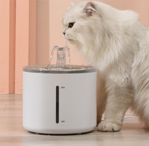 Fuente para gatos 2.6L con bandeja de acero inoxidable miniatura 7