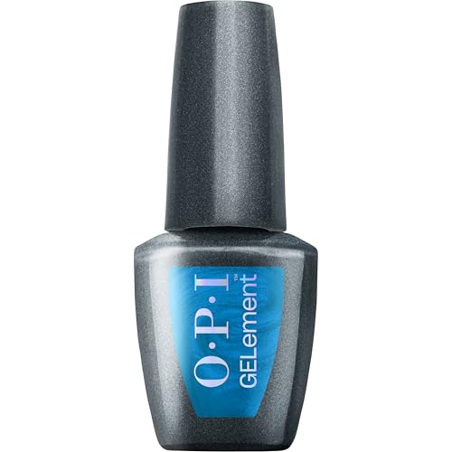OPI GELement I Sea You | Opaque Cool Bright Blue Silver Shimmer LED Cure Gel Nail Polish | DIY Salon Quality Gel Manicure | Vegan Formula, Durable Wear with High Shine Finish | 0.3 Fl Oz.